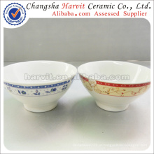 Tigelas chinesas da antiguidade da porcelana / bacia japonesa da sopa / bacias cerâmicas baratos do arroz